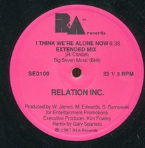 Relation Inc. ‎– I Think We&#39;re Alone Now 12&quot; Vinyl Maxi 1987 - £3.09 GBP