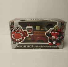 Official M&amp;M&#39;S Brand Reds Fire Truck Candy Dispenser Limited Edition Col... - $64.35