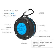 Waterproof Outdoor Bluetooth Speaker IPX7 Portable Wireless Stereo Loudspeaker - - £17.21 GBP