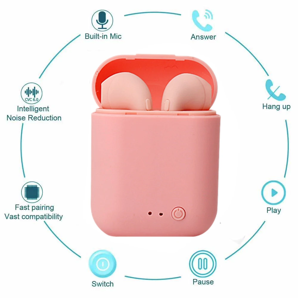 Game Fun Play Toys i7 Mini 2 TWS Ture Wireless Earphones HiFi Stero Headphones S - £23.18 GBP