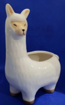 LLAMA Succulent Planter Ceramic White - £13.75 GBP