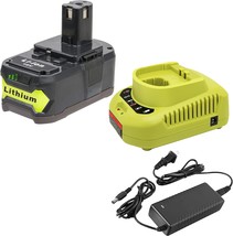 The Ryobi 18-Volt Cordless Tool Battery And P118B Charger Are Included I... - $80.94