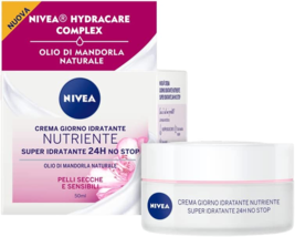 Nivea Essentials Super Moisturizing 24H Nourishing Face Day Cream for Dr... - £31.57 GBP