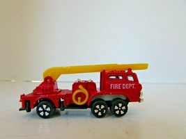 PLAYART DIECAST TRUCK FIRE ENGINE W/LADDER FIRE DEPT RED HONG KONG 1/64  H2 - $4.70