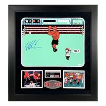 Mike Tyson Autographed Nintendo Punch Out 16x20 Photo Framed JSA NES Controller - £640.99 GBP