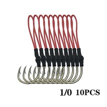 10pcs lot 1 0 10 0 high carbon fishing hook stainless steel jigging fishing hook with thumb200