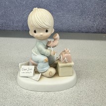 Precious Moments Hello Lord Its Me Again 1981 Special Edition Boy Telephone - $21.77