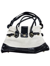 Betsey Johnson Womens Cream &amp; Black Crossbody Purse 10x12 SKU 7055 - $32.25