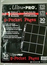 New/Old Stock, Ultra-Pro 9-Pocket Card Pages Lot of 2 Pages - £14.57 GBP