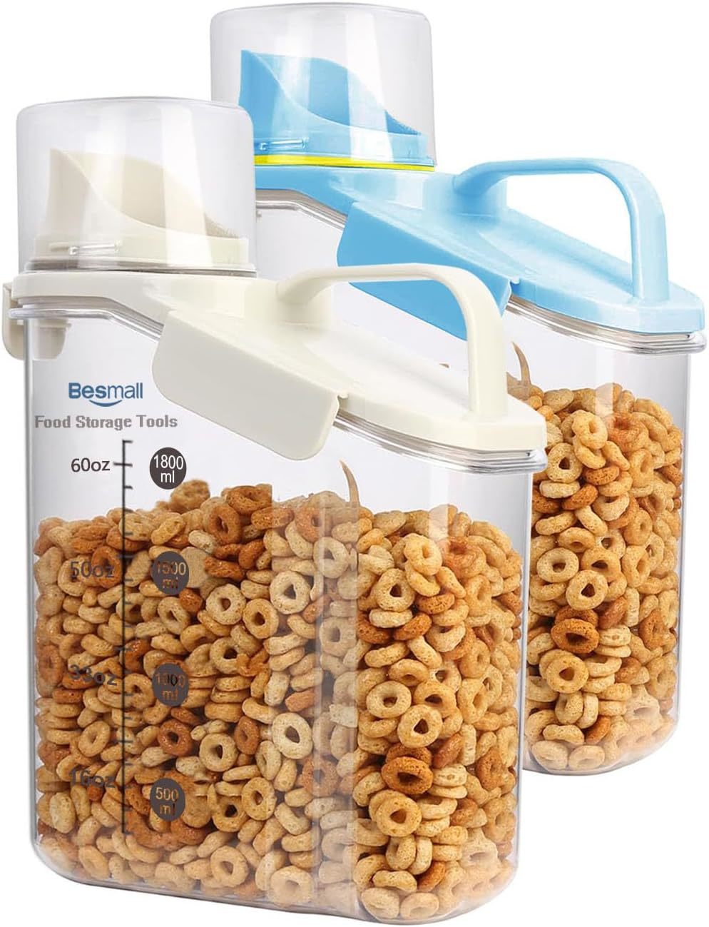Cereal Containers Storage,2L Airtight Large Dry Food Storage Containers ... - $42.99