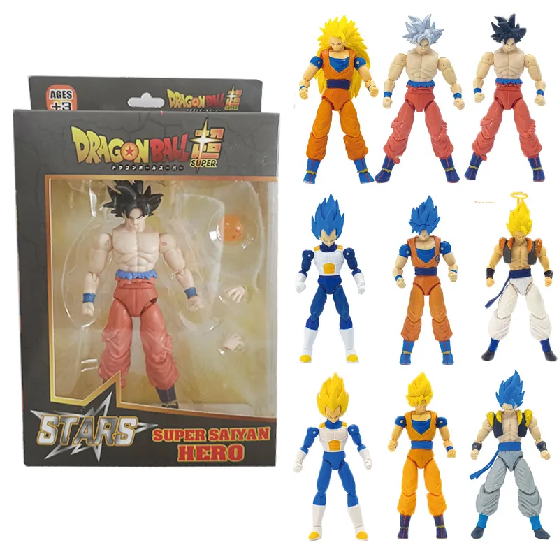Dragon Ball SHF Goku Vegeta Action Figure Super Saiyan Gogeta Dbz Figuri... - $16.63+