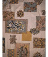 Vintage Schwartz Liebman Asian Inspired Design Print Fabric 143&quot; x 42&quot; - £31.10 GBP