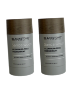 2 X BLACKSTONE MENS GROOMING SANDALWOOD ALUMINUM-FREE DEODORANT 2.82 OZ ... - $28.99