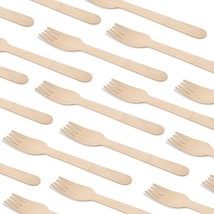 ECO FREINDLY BIODEGRADABLE WOODIN FORKS PACK OF 100 PCS - $17.77