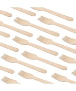 ECO FREINDLY BIODEGRADABLE WOODIN FORKS PACK OF 100 PCS - $17.77