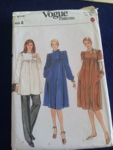 Vogue Pattern 8142 Misses’ Maternity Dress, Top, Pants Sz8 cut/Complete - $11.08 CAD