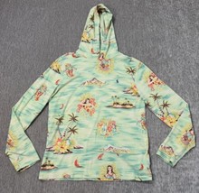 Polo Ralph Lauren Hoodie Mens Small Hula Girl Surf Hawaiian Bear Lightweight - $32.66