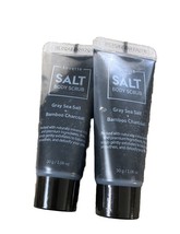 Kosette Salt Body Scrub Grey Sea Salt + Bamboo Charcoal - 2 Travel Sizes - $10.95