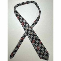 Disney Mickey Unlimited Donald Duck Mens Neck Tie Checkered Paisley - £5.42 GBP