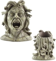 Darware Mini Resin Medusa Head Planter, Garden Decor Statue Flower Pot - $39.95