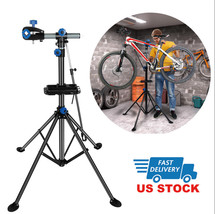 Heavy Duty Bike Repair Stand Adjusting Maintenance Folding Bike Rack w/Tray Tool - £93.28 GBP