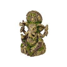 Rosewood Polyresin Moss Covered Statue of Ganesha Aquarium Ornament  - £26.18 GBP