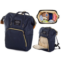 Backpack for Parents &amp; Mothers for Baby Bottles &amp; Baby Diapers &amp; Accessories Blu - £31.12 GBP