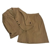vintage saks fifth avenue camel hair skirt suit Womens Size S - £103.18 GBP