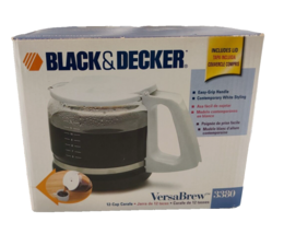 Black &amp; Decker Coffee VersaBrew 3380 12 Cup Carafe for DLX or DCM1300 Mo... - £15.63 GBP