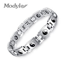 Fashion Taiji health bracelets for men jewelry wholesale stainless steel watch b - £16.25 GBP