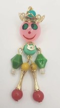 Vintage Jointed Beaded People Necklace Pendant Key Chain Random Select S... - £10.14 GBP