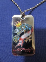 Ed Hardy Black Panther Original Licensed Stainless Steel Dog Tag Necklace - £27.54 GBP