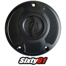 Honda RC51 Gas Cap Black 2000 2001 2002 2003 2004 2005 2006 Fuel Tank Ke... - $67.63