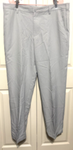 Izod Mens 38x32 Gray Performance Golf Straight Leg Flat Front Pants - $276.80 MXN