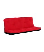 Nabila Full Futon Mattress (8&quot;H), Red &amp; Black Poplin Fabric - $8,577.91 MXN