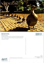 Massachusetts Boston Make Way for Ducklings Statue Nancy Schon VTG Postcard - £7.38 GBP