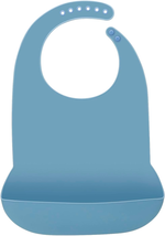 Emptycolor Silicone Adult Bib for Men &amp; Women Waterproof Bib with Food C... - $10.82
