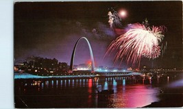 Aerial View Postcard Gateway Arch St Louis Missouri - £6.26 GBP