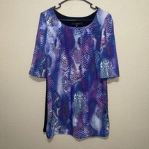 Single V NECK TUNIC  DRESS TOP 3/4 SLEEVE SZ XS NEW - £54.34 GBP