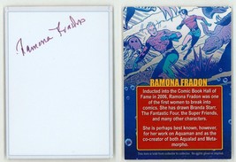 Ramona Fradon Aquaman Aqualad SIGNED Signature Autograph Art Bio Card DC Comics - £38.19 GBP