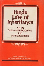 Hindu Law of Inheritance: As in Viramitrodaya of Mitramisra - £23.88 GBP