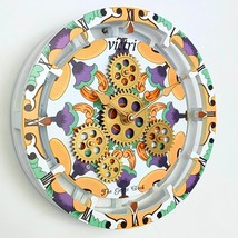 Italy line Desk-Wall Clock 10 inches with real moving gears VIETRI - $49.99