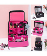 Professional Large Makeup Bag Cosmetic Case Storage Handle Organizer Tra... - $8.69