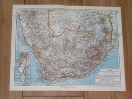 1928 Original Vintage Map Of South Africa Transvaal Oranje Namibia - £13.39 GBP