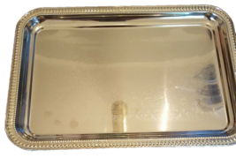Silver Faux Serving  Tray BRAND NEW-SHIPS N 24 HOURS - $11.76