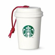 HTF Starbucks Paper Cup Ornament - Logo (011042116) - $18.70