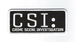 CSI: TV Series Name Logo 4&quot; Wide Embroidered Patch, NEW UNUSED - $7.84