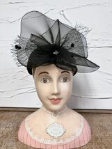 Vintage Flapper Female Mannequin Head Bust Chapeau Pour Rosette Wig Hat ... - $130.50