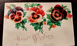 Antique Victorian Greeting Card 1900s-1910s. Signed - £15.49 GBP