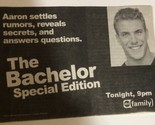 The Bachelor Special Edition Vintage tv guide Print Ad Reality Show TPA23 - $5.93